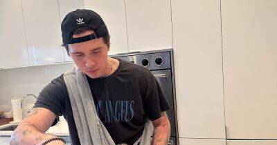 Brooklyn Beckham responds to backlash after fans spot wine cork in cooking pot - www.dailyrecord.co.uk
