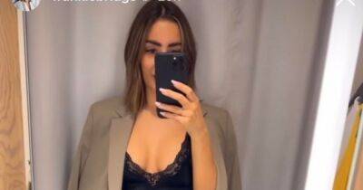 ITV Loose Women's Frankie Bridge defends her braless appearance with hilarious video after showing off outfits in changing room - www.manchestereveningnews.co.uk - Hague