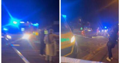 Man cut from car and taken to hospital after five-vehicle smash - www.manchestereveningnews.co.uk - Manchester