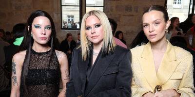Avril Lavigne & Halsey Make A Case For Square Bags & Sharp Winged Eyeliner at Lanvin's Paris Fashion Show - www.justjared.com - France
