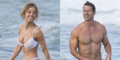 Shirtless Glen Powell Looks Hotter Than Ever While Filming Beach Scene with Sydney Sweeney for Upcoming Rom-Com! - www.justjared.com - Australia
