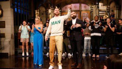 Travis and Jason Kelce Reveal the 'Very Good' Advice They Got for 'SNL' -- and It Will Definitely Surprise You - www.etonline.com