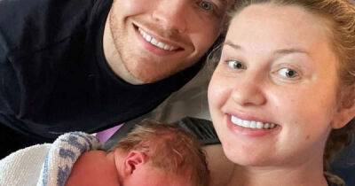 Amy Hart shares adorable new pic of baby son at home after 5 days in hospital - www.msn.com