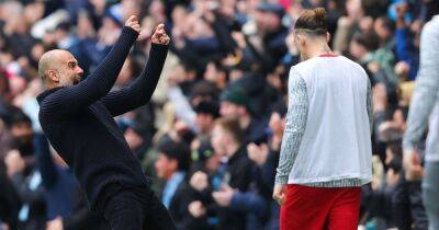 Man City manager Pep Guardiola explains his celebration in front of Liverpool substitutes - www.manchestereveningnews.co.uk - Manchester - city Liverpool
