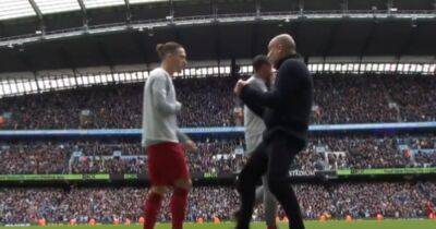 'My manager' - Man City fans say same thing after Pep Guardiola celebration right in front of Kostas Tsimikas - www.manchestereveningnews.co.uk - Manchester - county Southampton - Greece - city Meanwhile