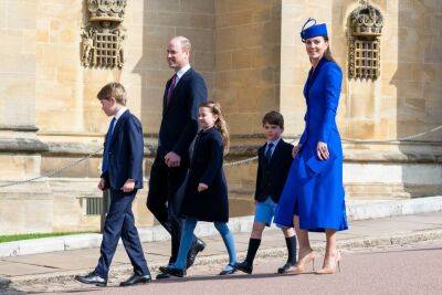 Prince Louis Joins Prince William, Kate Middleton At Easter Sunday Service For First Time, Matches His Family In Cute Blue Outfit - etcanada.com - county Windsor - Poland - county Prince Edward