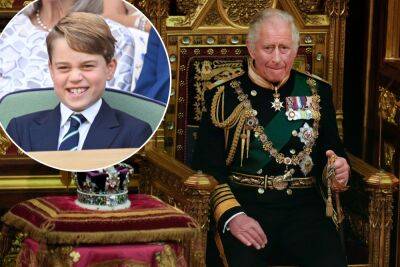 Sword-wielding Prince George to act as ‘protector’ of King Charles’ crowning - nypost.com - Britain - county Charles