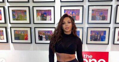 Jesy Nelson labelled a 'queen' as she flashes her abs in bizarre trousers - www.ok.co.uk