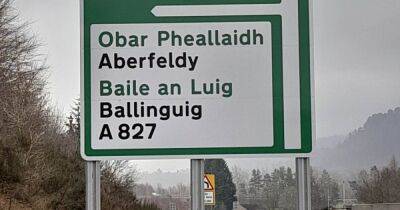 BEAR Scotland will replace new A9 road sign which has misspelling of Perthshire village - www.dailyrecord.co.uk - Scotland