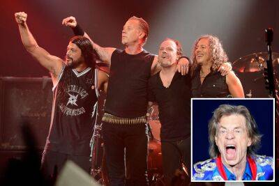 Stone cold: Metallica was once told not to make eye contact with Mick Jagger - nypost.com