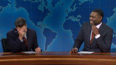 Michael Che Pulls April Fool’s Prank On Colin Jost During ‘SNL’s Weekend Update: “That’s The Meanest Thing You’ve Ever Done” - deadline.com