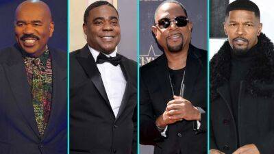 Steve Harvey, Tracy Morgan and Martin Lawrence Send Message to Jamie Foxx Amid Hospitalization (Exclusive) - www.etonline.com