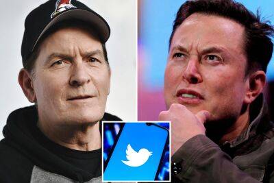 Charlie Sheen begs Elon Musk to return his blue Twitter checkmark - nypost.com - Texas