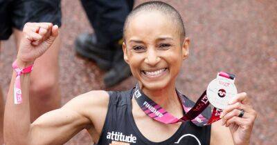 Adele Roberts takes marathon medal to cancer scan a day after setting record at race - www.ok.co.uk - county Marathon