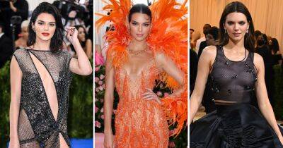 See Kendall Jenner’s Most Memorable Met Gala Looks: From Sheer Gowns to Feathered Frocks - www.usmagazine.com - USA - California