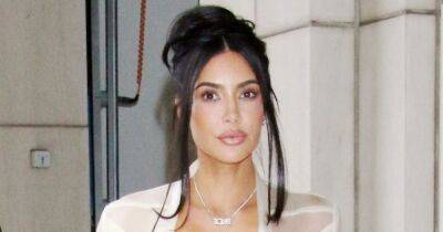 Kim Kardashian Looks Like a Glass of Champagne as She Steps Out in Completely Sheer Pants: Photos - www.usmagazine.com - New York - California