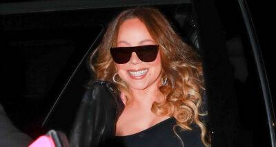 Mariah Carey Wears Pleather Pants for Dinner at Craig's in West Hollywood - www.justjared.com