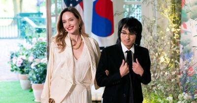Angelina Jolie proudly beams alongside eldest son Maddox, 21, at White House dinner - www.ok.co.uk - USA - South Korea - North Korea