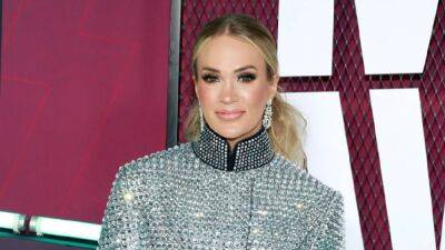Carrie Underwood Rocks Bejeweled Shorts on CMT Music Awards Red Carpet -- See the Pics! - www.etonline.com