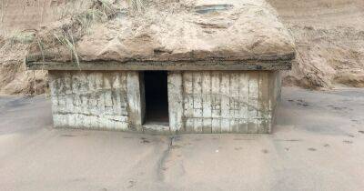 Hidden WW2 bunker resurfaces on Scots beach after storm causes shifting sand - www.dailyrecord.co.uk - Scotland - Germany - Beyond