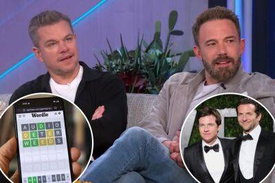 Matt Damon kept Ben Affleck out of VIP Wordle group with Bradley Cooper, Jason Bateman - nypost.com - USA - Jordan - Boston