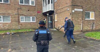 GMP make four arrests after raids on flats - www.manchestereveningnews.co.uk - Manchester - county Morris