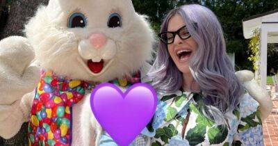 Kelly Osbourne shares adorable pic of baby son Sidney meeting the Easter bunny - www.ok.co.uk - county Stone