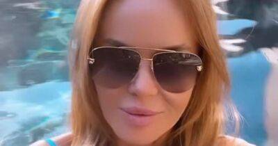 Amanda Holden strips down to bikini for a dip in the pool after causing stir with Ashley Roberts - www.manchestereveningnews.co.uk - Britain - Los Angeles