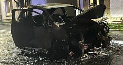 Car bursts into flames on residential Scots street as vehicle reduced to burnt out shell - www.dailyrecord.co.uk - Scotland - Turkey - city Elgin - city Greenfield - Beyond