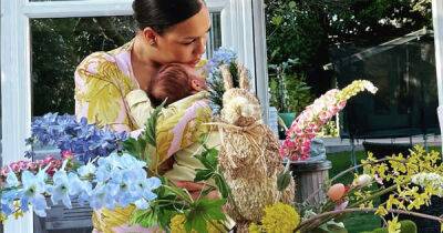X Factor's Rebecca Ferguson shares sweet first pic with baby after surprise birth - www.msn.com