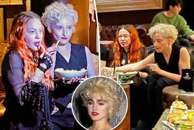 Madonna makes unfiltered appearance with actress Julia Garner in NYC - nypost.com - France