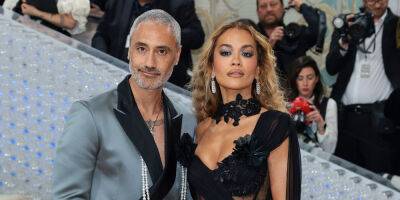 Rita Ora Steals the Show in Sheer Gown With Massive Train & Bejeweled Nails Alongside Taika Waititi at Met Gala 2023 - www.justjared.com - New York