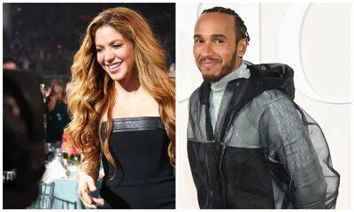 Shakira and Lewis Hamilton were all smiles crossing paths in Miami restaurant - us.hola.com - Spain - USA - Miami - Colombia