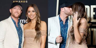 Newly Engaged Cole Swindell & Courtney Little Show Off Her Engagement Ring at ACM Awards 2023 - www.justjared.com - Texas
