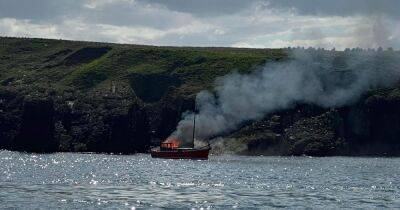 Sailor injured after boat catches fire off Scots coast sparking major rescue mission - www.dailyrecord.co.uk - Scotland - city Aberdeen - Beyond