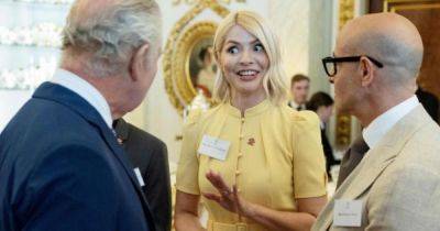 Holly Willoughby 'refuses to answer questions amid Phillip Schofield feud' at event with King Charles - www.ok.co.uk - USA - county Stanley
