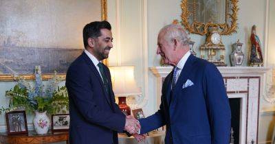 Humza Yousaf meets with King Charles in audience at Buckingham Palace - www.dailyrecord.co.uk - Britain - Spain - Scotland - Ireland - county Buckingham - county Charles - Beyond