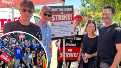 Dispatches From The WGA Picket Lines, Day 16: Scribes Served Up Tunes, Tacos & Mandalorians In LA, CEO Pay Decried Outside WBD NYC Upfront - deadline.com - New York