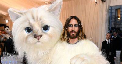 Jared Leto Dresses in Full-Body Cat Costume as Karl Lagerfeld’s Pet Choupette for the 2023 Met Gala: Photos - www.usmagazine.com