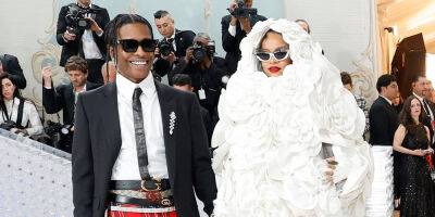 Rihanna Makes a Statement in White Florals Alongside A$AP Rocky at Met Gala 2023 - www.justjared.com - New York