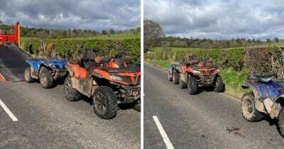 Police seize quad bikes near East Ayrshire village as three charged - www.dailyrecord.co.uk - Scotland