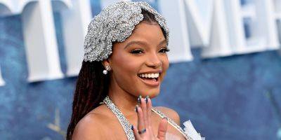 'The Little Mermaid's Halle Bailey Learned To Swim With An Actual Mermaid Tail But Only Used It For These Scenes! - www.justjared.com