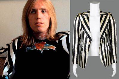 Tom Petty’s iconic black & white jacket up for auction - nypost.com - Britain - USA - California - Florida - Boston - Burma