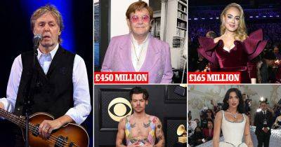 Rich list reveals wealth of some of Britain's biggest music stars - www.msn.com - Britain - USA