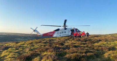 Walker flown to hospital after suffering suspected broken ankle in Saddleworth - www.manchestereveningnews.co.uk - Britain - Manchester - county Oldham - city Sheffield