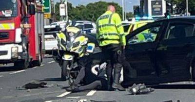 Vehicles smashed up after major four-car crash on busy main road in Bolton - www.manchestereveningnews.co.uk - Manchester