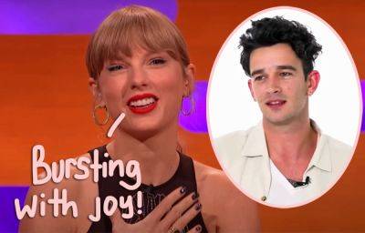 Taylor Swift Taking A Dig At Ex Joe Alwyn?? Says She's 'Never Been This Happy' Amid Matty Healy Romance Rumors! - perezhilton.com - New York - city Sandoval
