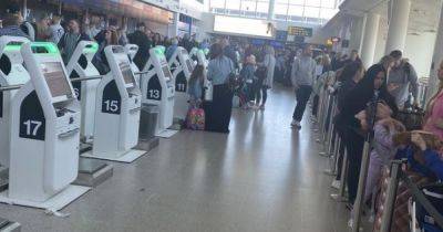 'Absolute chaos at Manchester Airport - just seen my Ryanair flight fly over my head as I'm queuing outside' - www.manchestereveningnews.co.uk - Manchester - Beyond