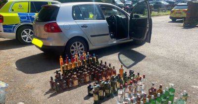 Socks, tortilla wraps and DOZENS of bottles of booze: The bizarre haul recovered from 'shoplifters' on major road - www.manchestereveningnews.co.uk - Manchester - Ireland