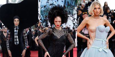 Paper Doll Dresses, Giant Hats, Burnt Veils & Feathers Took Over The Cannes Film Festival Red Carpet - See The Most Interesting Looks! - www.justjared.com